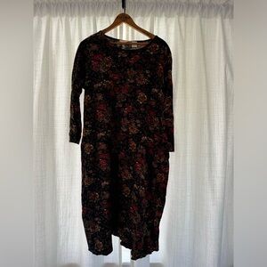 La Cera Brown Floral Dress